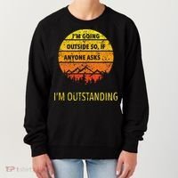 Funny Outdoor Dad Joke Pun Im Outstanding Women's Sweatshirt thumb 0