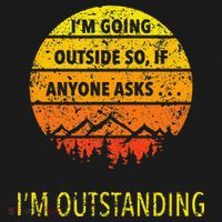 Funny Outdoor Dad Joke Pun Im Outstanding Women's Hoodie thumb 2