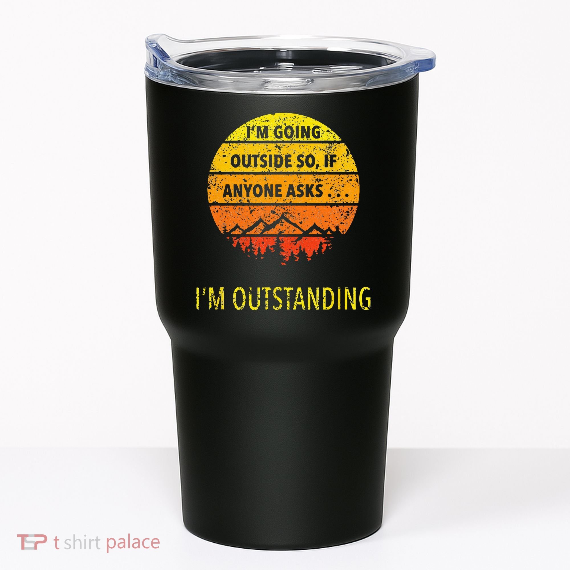 Funny Outdoor Dad Joke Pun Im Outstanding Tumbler