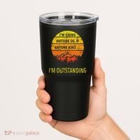 Funny Outdoor Dad Joke Pun Im Outstanding Tumbler thumb 2