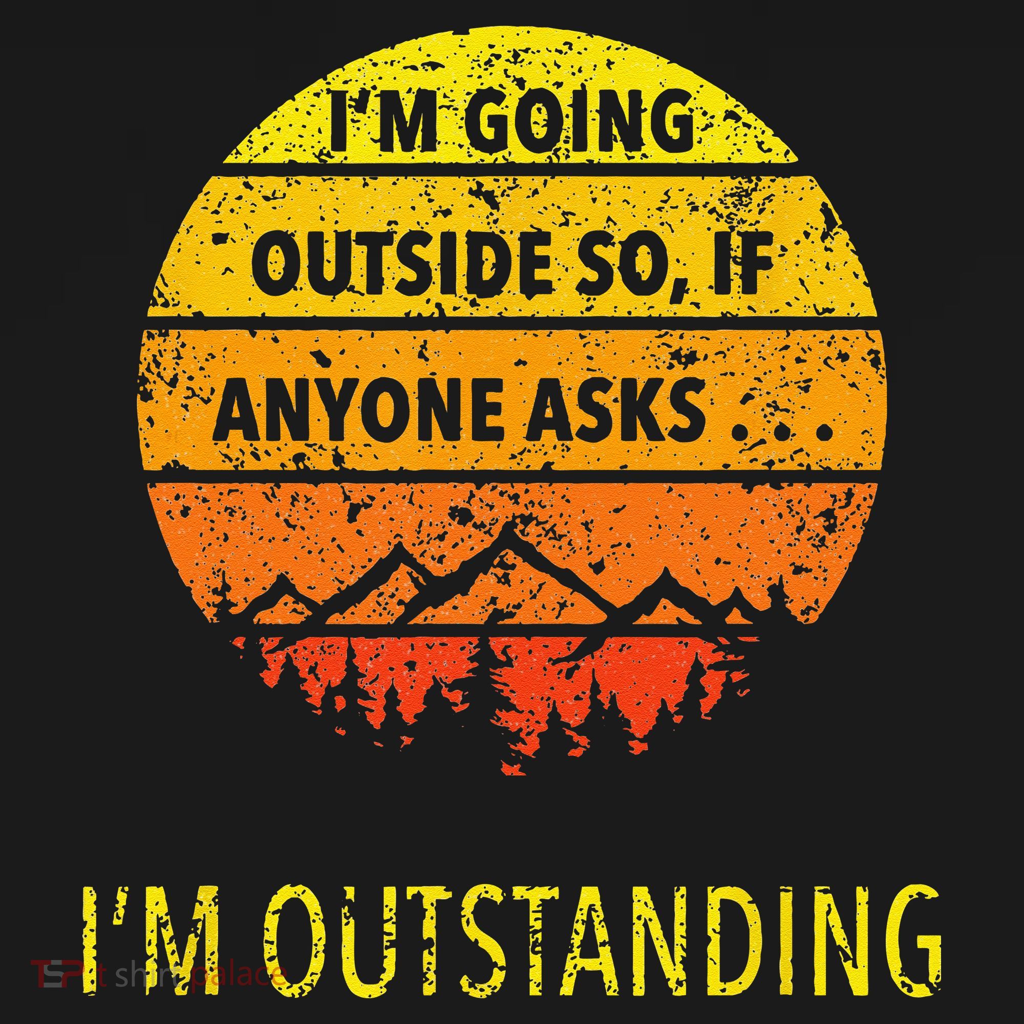 Funny Outdoor Dad Joke Pun Im Outstanding Women's Tank Top