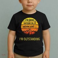 Funny Outdoor Dad Joke Pun Im Outstanding Toddler T-Shirt thumb 2