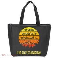 Funny Outdoor Dad Joke Pun Im Outstanding Tote Bag thumb 0