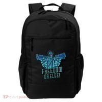 Freedom Or Else Statue Of Liberty Dual Guns Backpack thumb 0