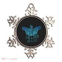 Freedom Or Else Statue Of Liberty Dual Guns Ornament thumb 0