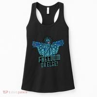 Freedom Or Else Statue Of Liberty Dual Guns Women's Tank Top thumb 0