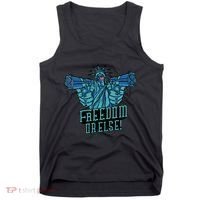 Freedom Or Else Statue Of Liberty Dual Guns Tank Top thumb 0