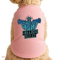 Freedom Or Else Statue Of Liberty Dual Guns Doggie Tank thumb 0
