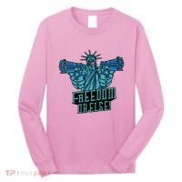 Freedom Or Else Statue Of Liberty Dual Guns Long Sleeve Shirt thumb 0