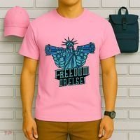 Freedom Or Else Statue Of Liberty Dual Guns T-Shirt thumb 6