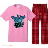 Freedom Or Else Statue Of Liberty Dual Guns Pajama Set thumb 0