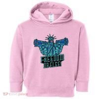 Freedom Or Else Statue Of Liberty Dual Guns Toddler Hoodie thumb 0