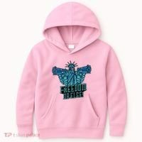 Freedom Or Else Statue Of Liberty Dual Guns Kids Hoodie thumb 0