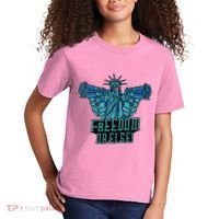 Freedom Or Else Statue Of Liberty Dual Guns Kids T-Shirt thumb 2