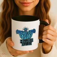 Freedom Or Else Statue Of Liberty Coffee Mug thumb 3