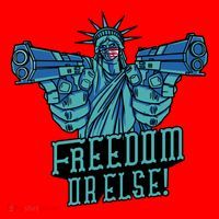 Freedom Or Else Statue Of Liberty Santa Hat thumb 1