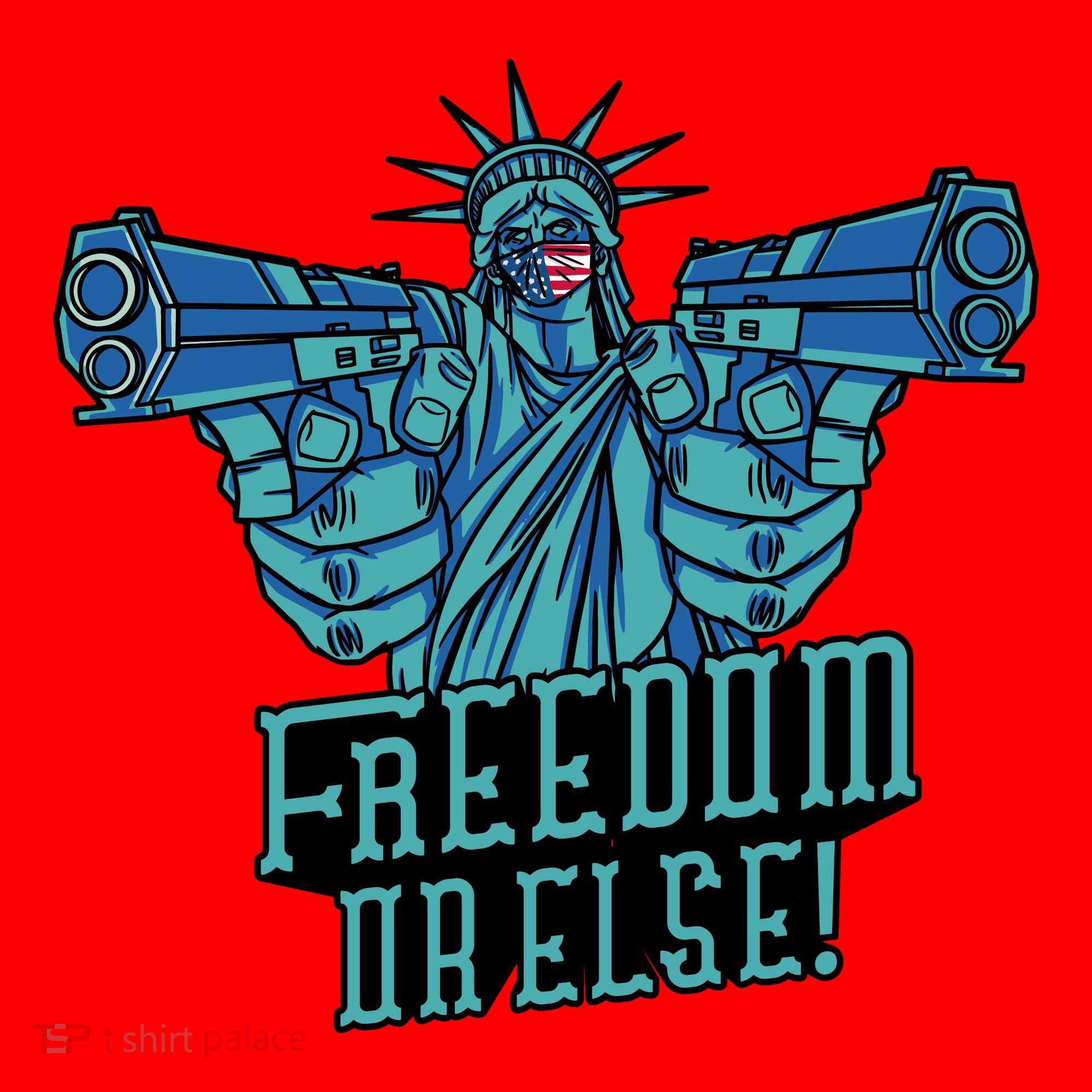 Freedom Or Else Statue Of Liberty Santa Hat