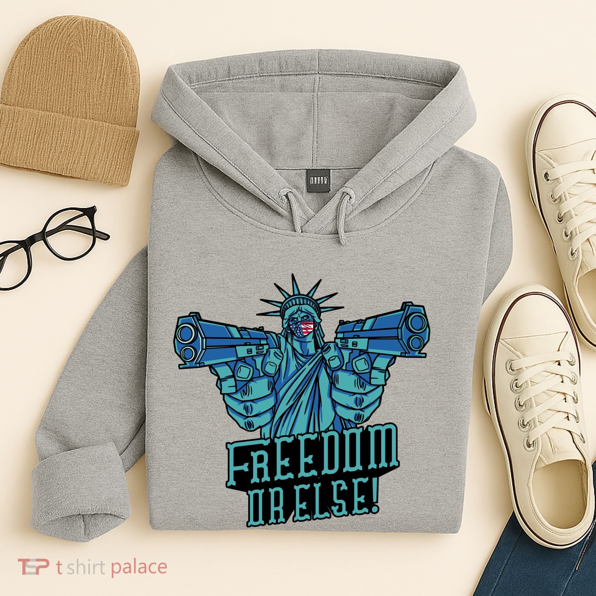 Freedom Or Else Statue Of Liberty Hoodie