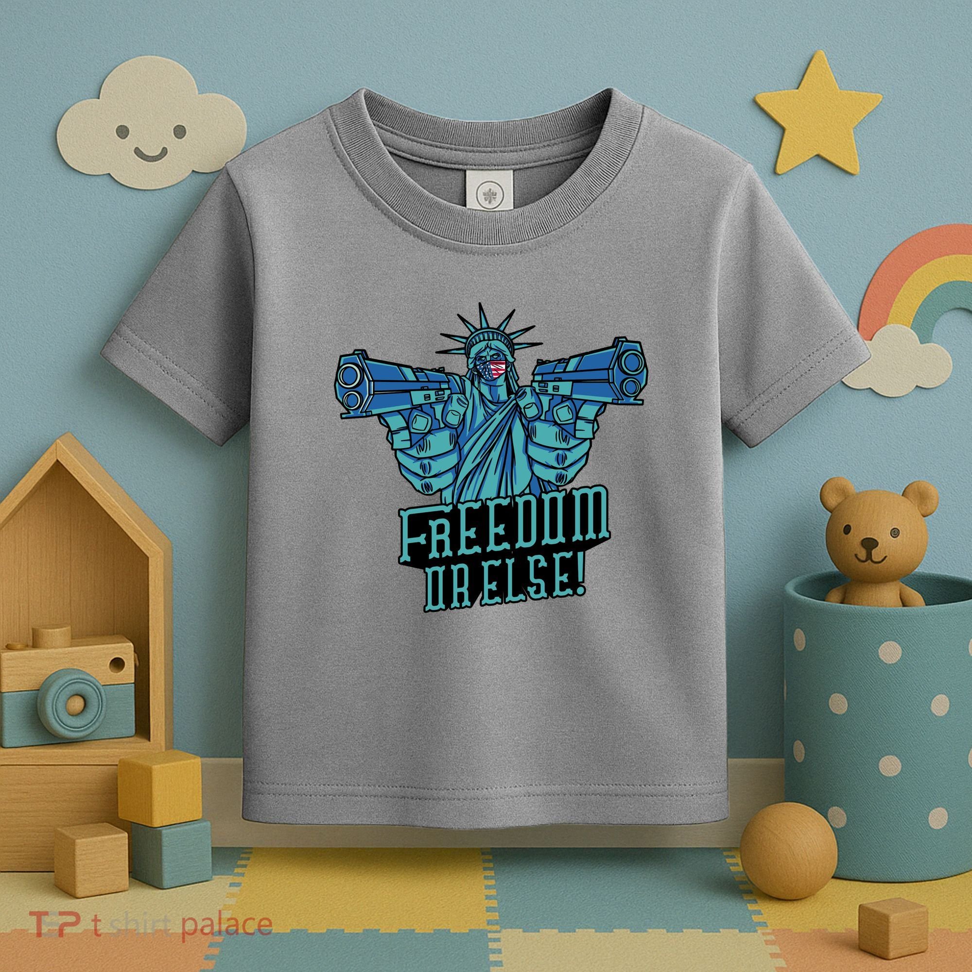 Freedom Or Else Statue Of Liberty Toddler T-Shirt