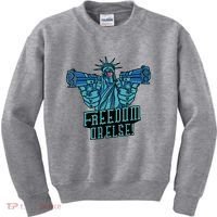 Freedom Or Else Statue Of Liberty Kids Sweatshirt thumb 0