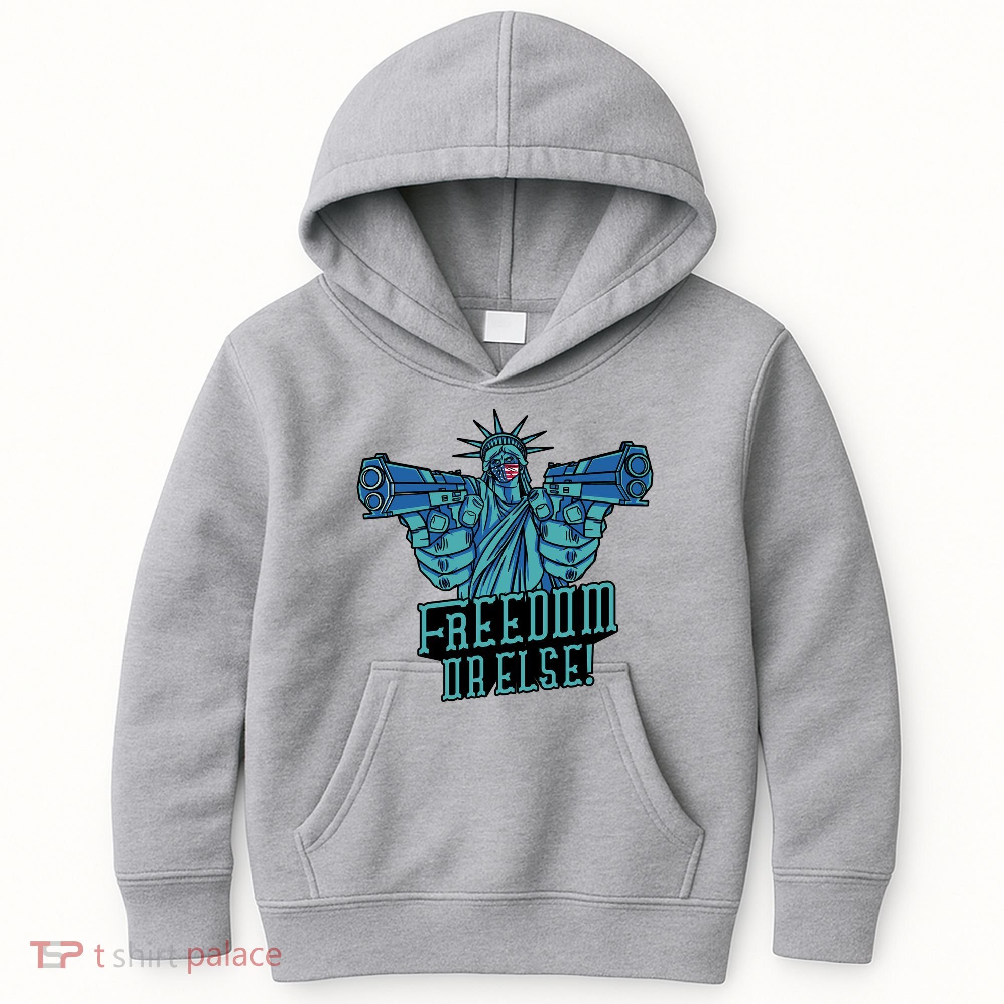 Freedom Or Else Statue Of Liberty Kids Hoodie