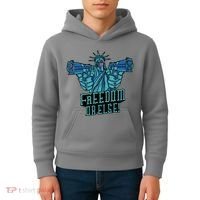 Freedom Or Else Statue Of Liberty Kids Hoodie thumb 4