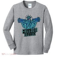 Freedom Or Else Statue Of Liberty Kids Long Sleeve Shirt thumb 0