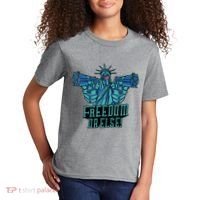 Freedom Or Else Statue Of Liberty Kids T-Shirt thumb 2