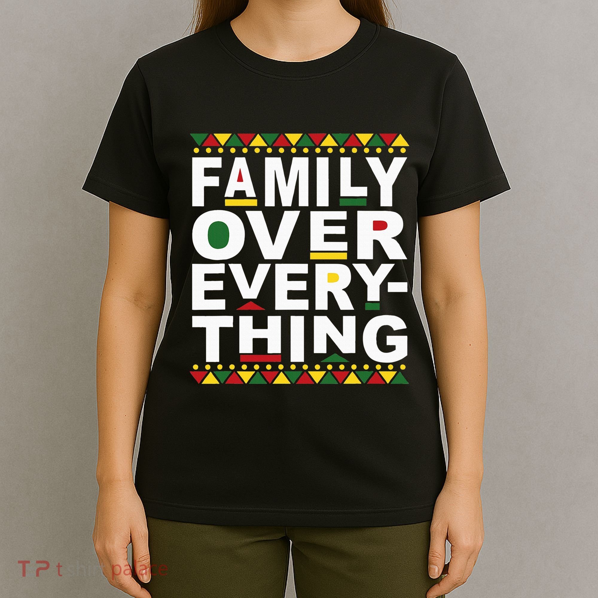 Family Over Everything Matching Reunion Family Picture T-Shirt