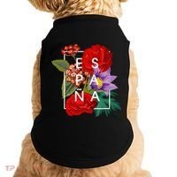 Flowers Of EspañA Spain Word Art Spanish Pride Doggie Tank thumb 0