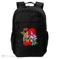 Flowers Of EspañA Spain Word Art Spanish Pride Backpack thumb 0
