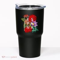 Flowers Of EspañA Spain Word Art Spanish Pride Tumbler thumb 0