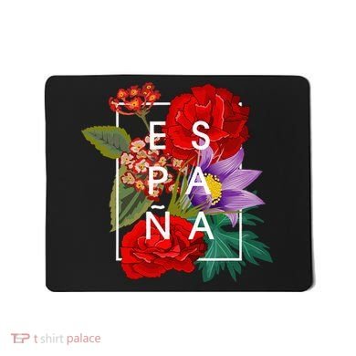 Flowers Of EspañA Spain Word Art Spanish Pride Mousepad