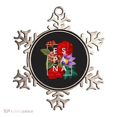 Flowers Of EspañA Spain Word Art Spanish Pride Ornament