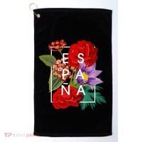 Flowers Of EspañA Spain Word Art Spanish Pride Golf Towel thumb 0