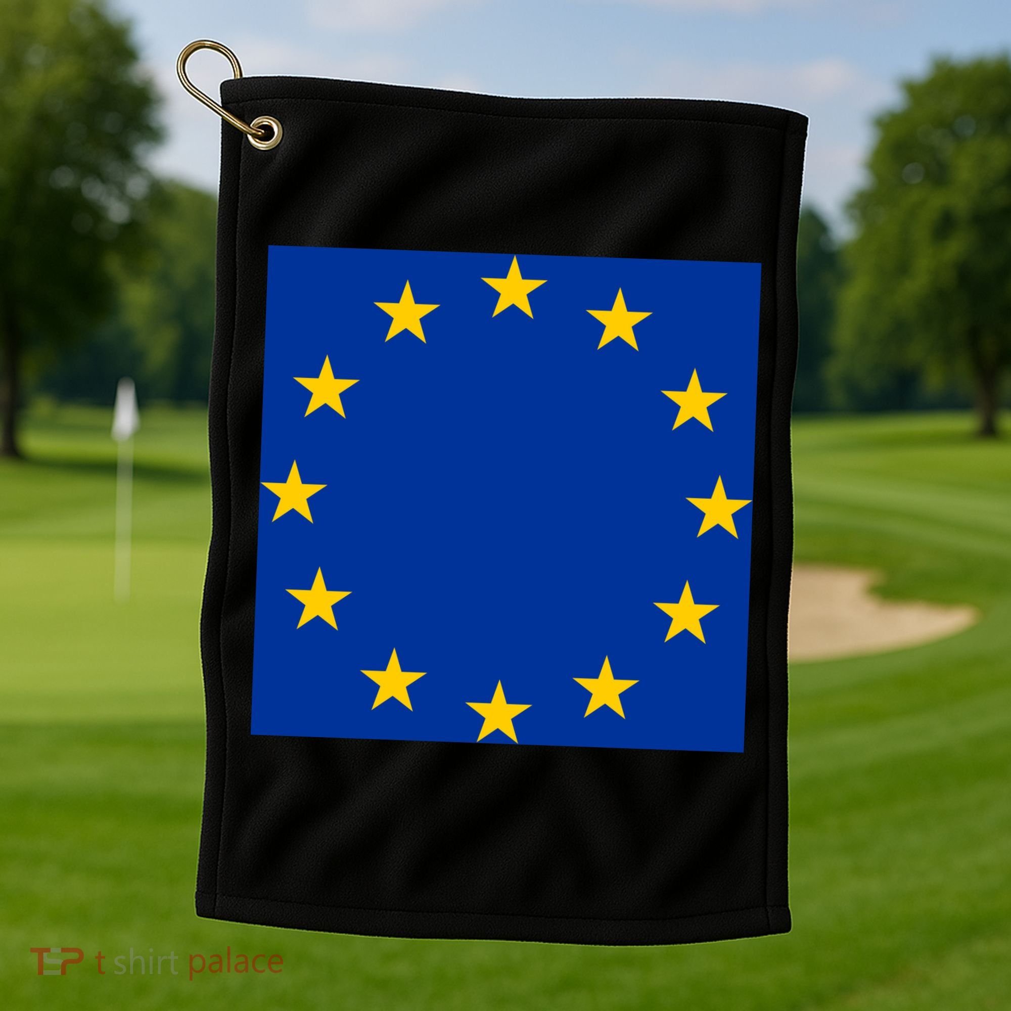 Flag Of Europe Golf Towel