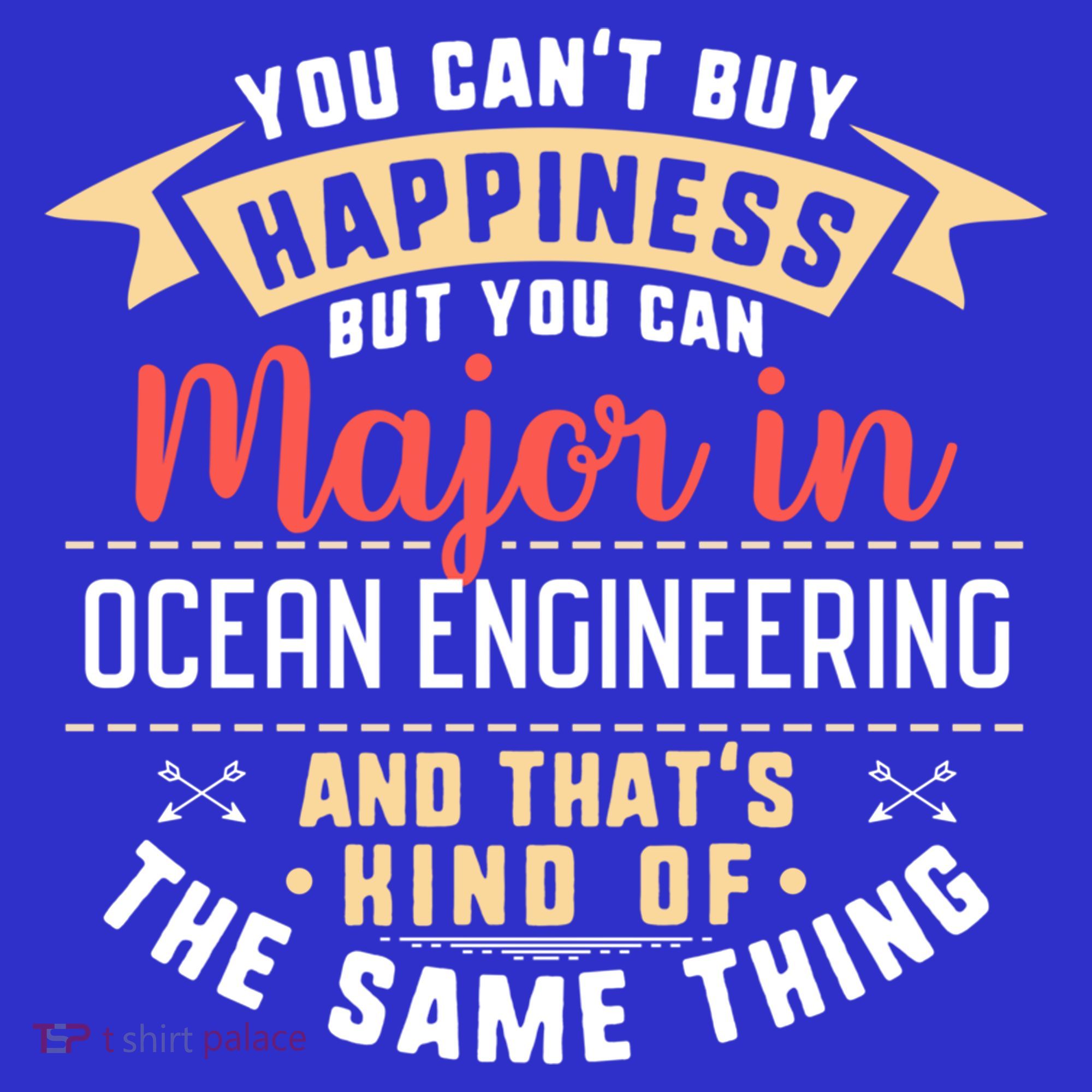 Funny Ocean Engineering Major Studengift Graduation Gift T-Shirt