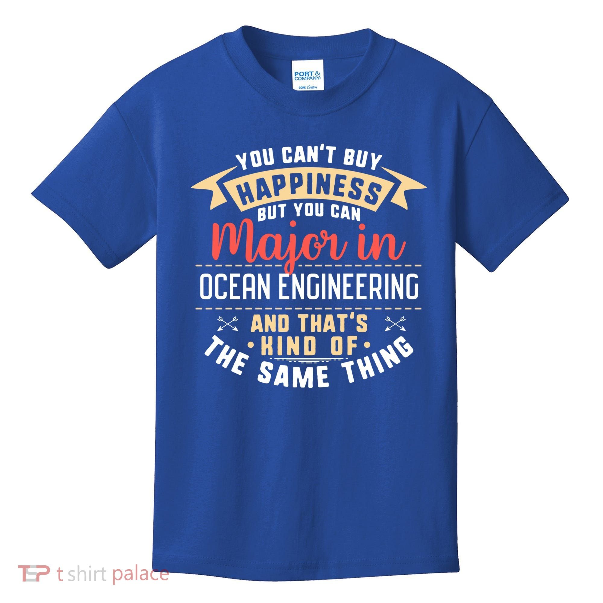 Funny Ocean Engineering Major Studengift Graduation Gift Kids T-Shirt