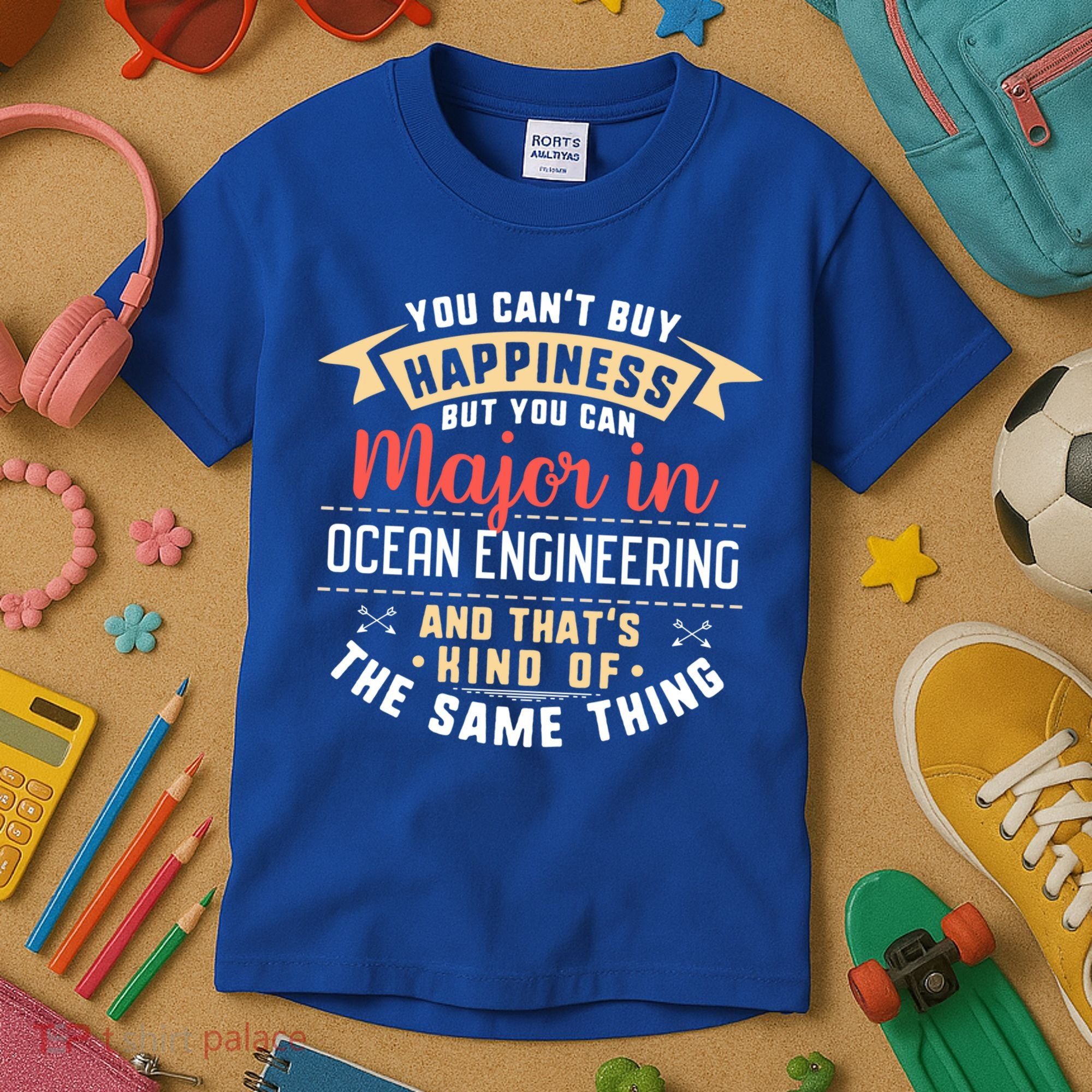 Funny Ocean Engineering Major Studengift Graduation Gift Kids T-Shirt