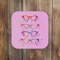 Funny Optometry Eyeglasses Optometrist Optician Doctor Gift Coaster thumb 0