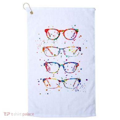 Funny Optometry Eyeglasses Optometrist Optician Doctor Gift Golf Towel