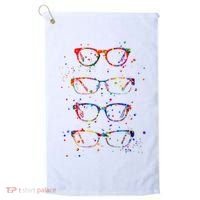 Funny Optometry Eyeglasses Optometrist Optician Doctor Gift Golf Towel thumb 0