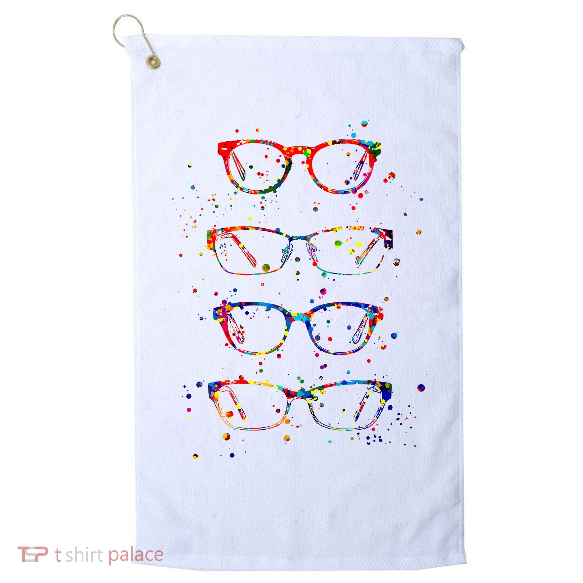 Funny Optometry Eyeglasses Optometrist Optician Doctor Gift Golf Towel