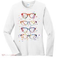 Funny Optometry Eyeglasses Optometrist Optician Doctor Gift Women's Long Sleeve Shirt thumb 0