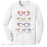 Funny Optometry Eyeglasses Optometrist Optician Doctor Gift Kids Long Sleeve Shirt thumb 0