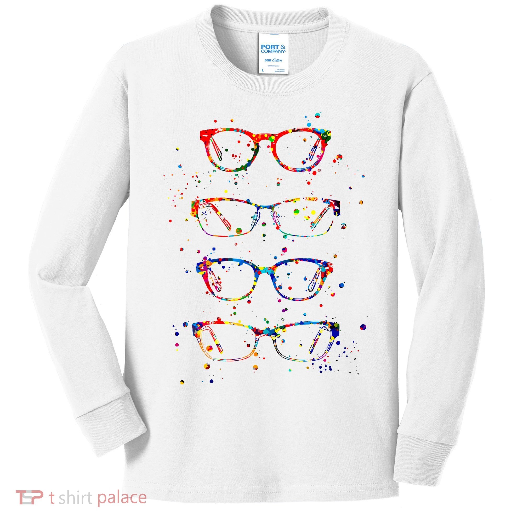 Funny Optometry Eyeglasses Optometrist Optician Doctor Gift Kids Long Sleeve Shirt