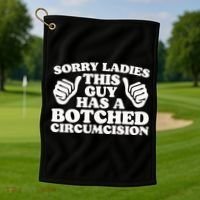 Funny Offensive Embarrassing Inappropriate Meme Golf Towel thumb 1