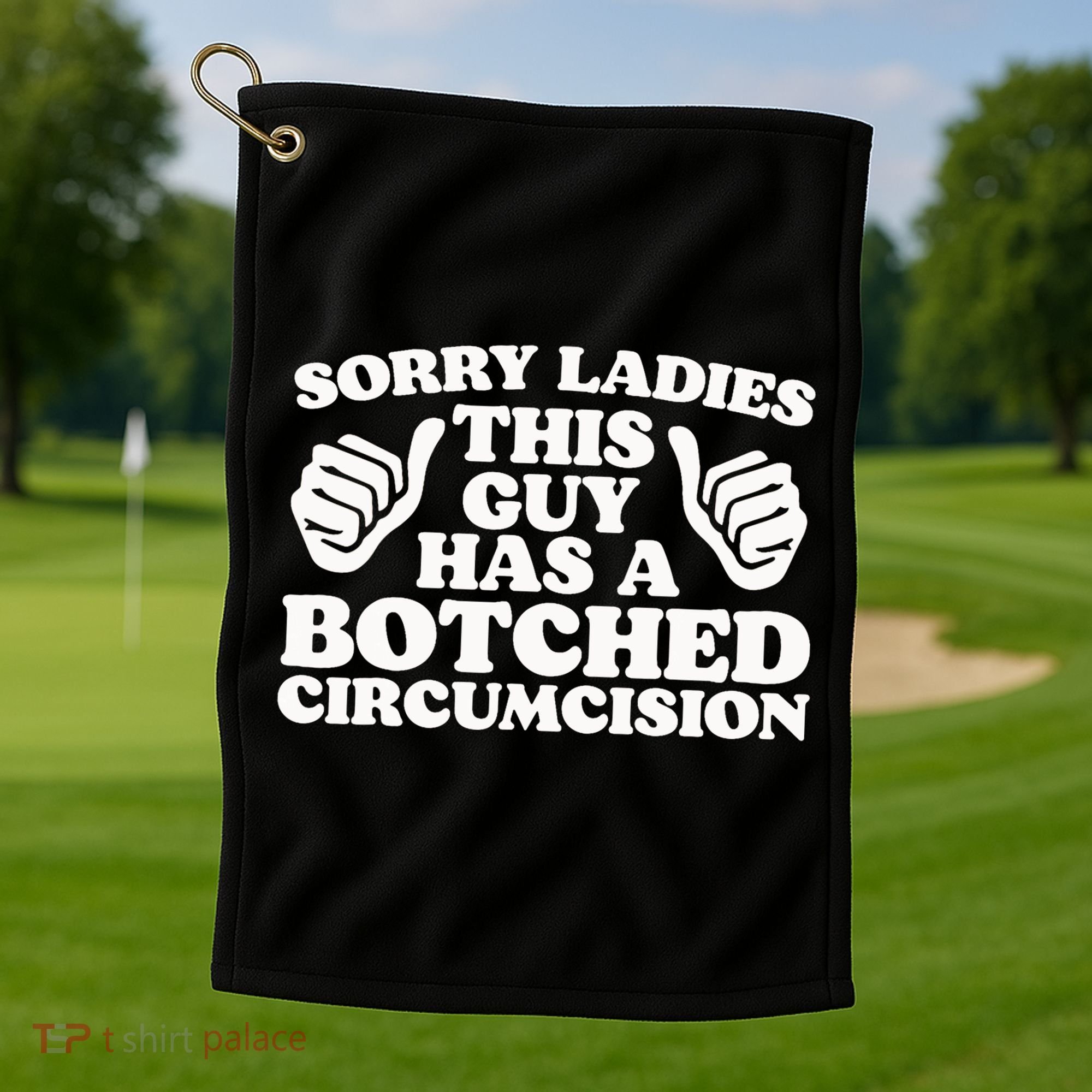 Funny Offensive Embarrassing Inappropriate Meme Golf Towel