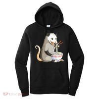 Funny Opossum Eating Ramen Women's Hoodie thumb 0
