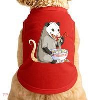 Funny Opossum Eating Ramen Doggie Tank thumb 0